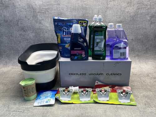 Group of cleaning products