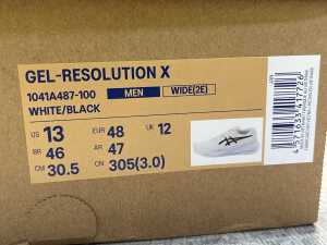 Asics Gel-Resolution X size US 13 men's - 5