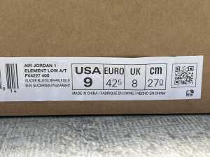 Nike Air Jordan 1 Element Low size US 9 - 5
