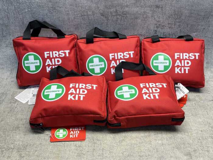 Five first aid kits
