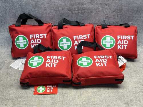 Five first aid kits