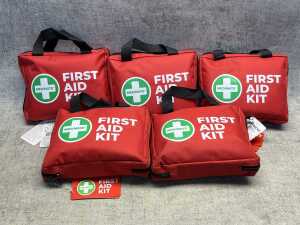 Five first aid kits