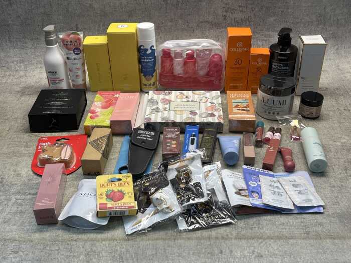 Group of beauty products