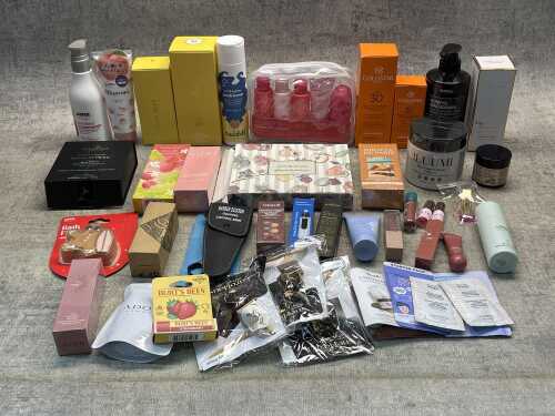 Group of beauty products