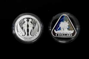 Anzac Centenary 2015 silver proof coin set, 53.33g