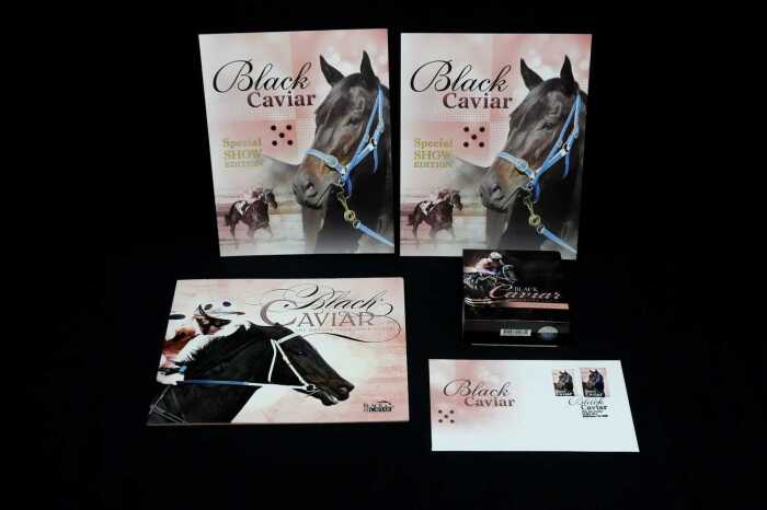 Black Caviar 2013 $1 silver proof coin 1oz and stamp sets
