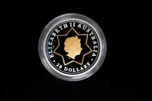 Floral emblem 2001 $20 bimetal proof coin 19.6g - 2