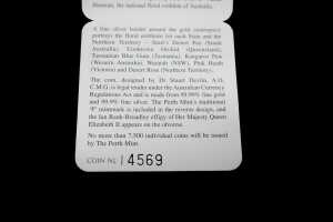 Floral emblem 2001 $20 bimetal proof coin 19.6g - 5