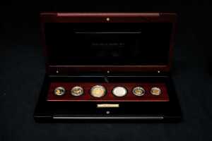 Australian 2010 six-coin gold proof set, 99.99% gold, 113.56g - 5