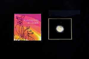 Kangaroos at Dawn 2020 $25 gold proof coin, 99.99% 1/5 oz - 3