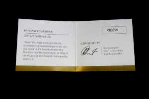 Kangaroos at Dawn 2020 $25 gold proof coin, 99.99% 1/5 oz - 5