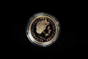 UK Brilliant Uncirculated Sovereign 2009 5 pounds, 39.94g - 2