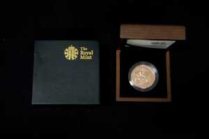 UK Brilliant Uncirculated Sovereign 2009 5 pounds, 39.94g - 3