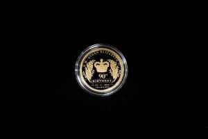 Queen Elizabeth II 90th Birthday 2016 $25 gold proof coin, 0.25oz