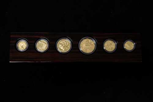 21 · Australian 2023 six-coin gold proof year set, 24ct gold 113.66g