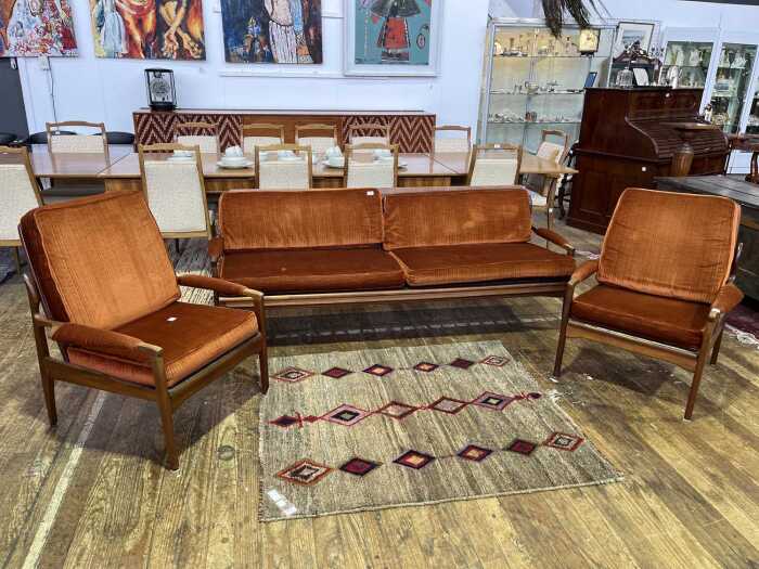 Fler Narvik mid-century three piece lounge suite