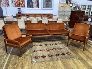 Fler Narvik mid-century three piece lounge suite