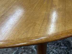 Parker Nordic mid-century teak D-end extension dining table - 6