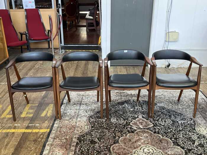 Set of four Farstrup model 213 mid-century armchairs