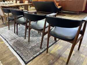 Set of four Farstrup model 213 mid-century armchairs - 3