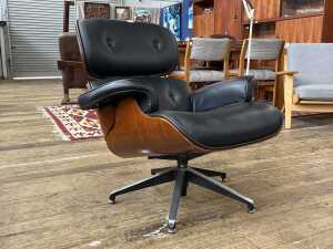 Replica Eames chair and footstool - 2