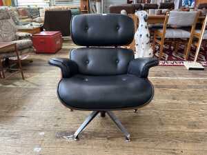 Replica Eames chair and footstool - 3