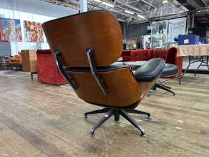 Replica Eames chair and footstool - 4