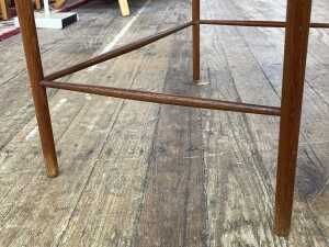 Two mid-century teak nesting side tables - 3