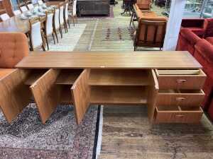 Chiswell 'wave handle' mid-century teak sideboard - 3
