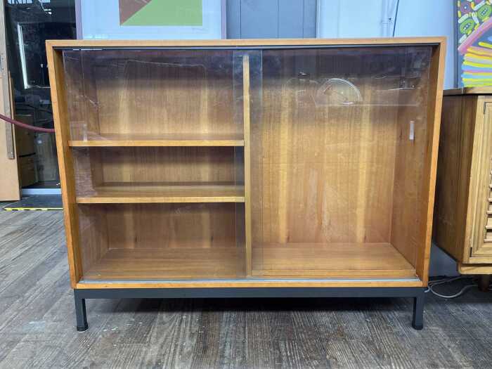 Danish teak display cabinet