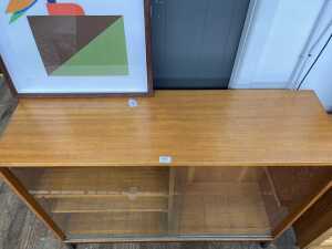 Danish teak display cabinet - 3
