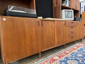 Atel mid-century modular teak wall unit - 3