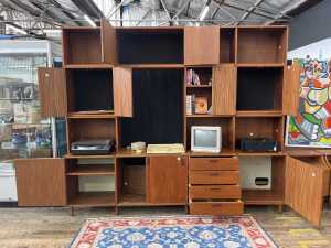 Atel mid-century modular teak wall unit - 4