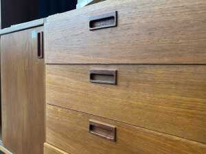 Atel mid-century modular teak wall unit - 5