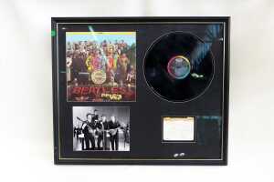 The Beatles 'Sgt Pepper's Lonely Hearts Club Band' framed memorabilia
