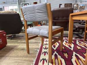 Danish Deluxe mid-century teak seven piece dining suite - 5