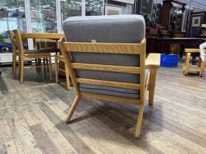 Hans Wegner GE290 plank chair reproduction - 2