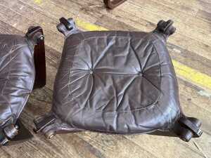 Odd Knutsen, Two Norwegian mid-century Luna footstools - 4