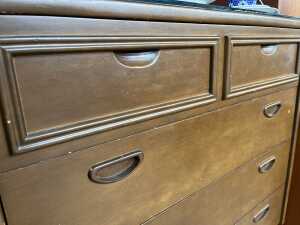 Standis Furniture mid-century Victorian ash chest of four drawers - 5