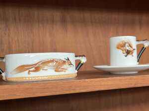 Royal Doulton 'Reynard the Fox' porcelain coffee setting for 12, 1950s - 4