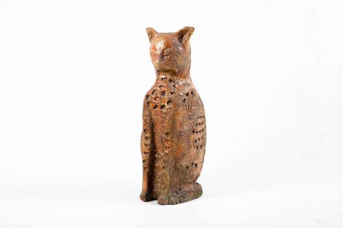Bitossi mid-century ceramic sitting cat figure