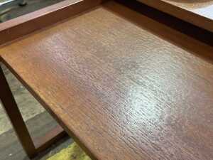 Mid-century nest of three teak side tables - 5