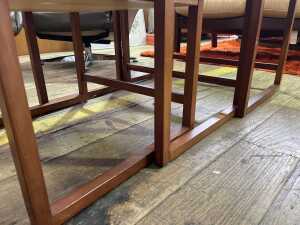 Mid-century nest of three teak side tables - 6