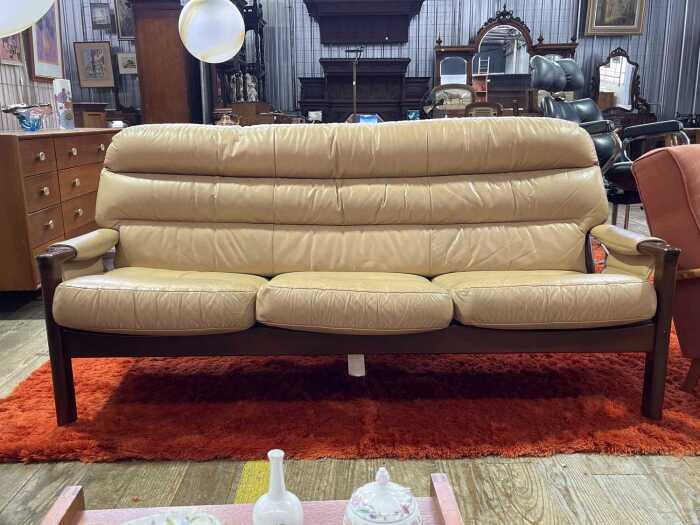 Tessa mid-century three seat sofa