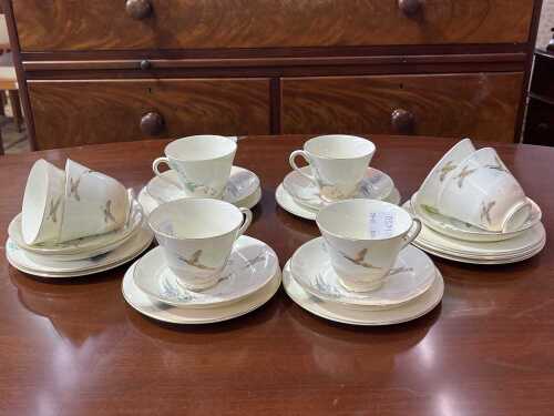 Royal Doulton 'The Coppice' porcelain trios