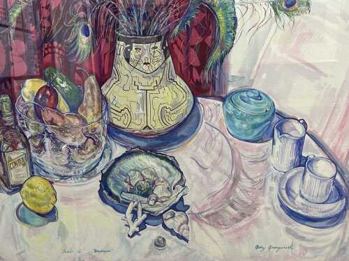 Betty Jungwirth, Table IV Harlequin. Watercolour and gouache painting on paper