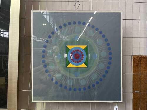 T. Korakas geometric image, 1972, 20/20. Silk screen print on paper