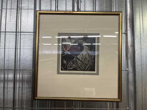 Lionel Lindsay (1874-1961), Hornbill, 1931, 100/100. Woodcut print on paper