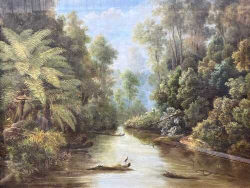 S. Pearce Fuller (British), Barrum Barrum, Apollo Bay. Nineteenth-century oil painting on board