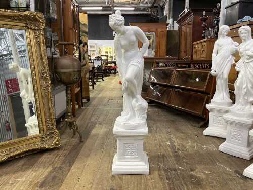 Classical style plaster statue of a nude lady